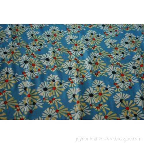 Viscose Crepe  Fashion  Chrysanthemum Print Fabric
